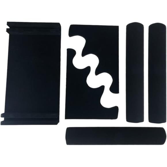 VELVET 3 Tiers Bracelet Holder, Black Velvet Jewelry Organizer Stand and Display - Picture 2 of 3